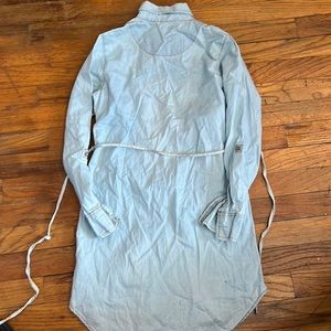 7 for All Mankind shirt dress girls size L in blue